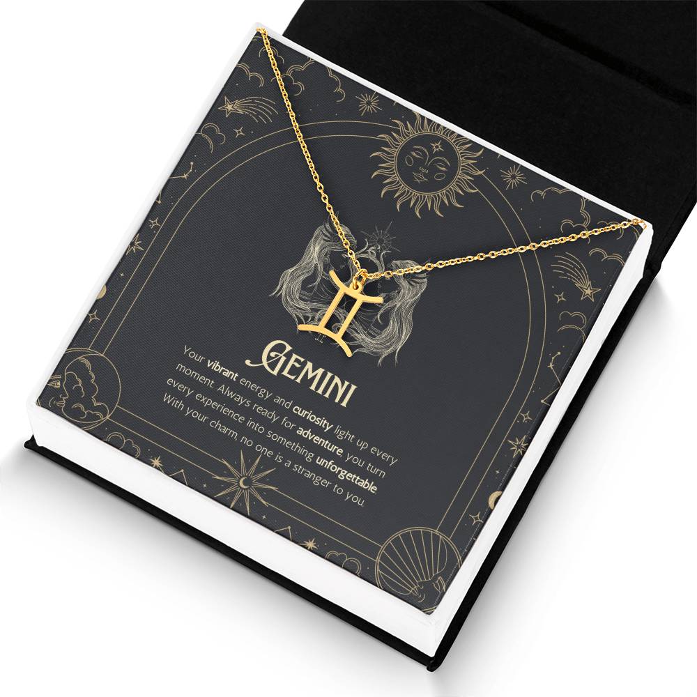 Your Zodiac Necklace - Gemini - Glittering Heights
