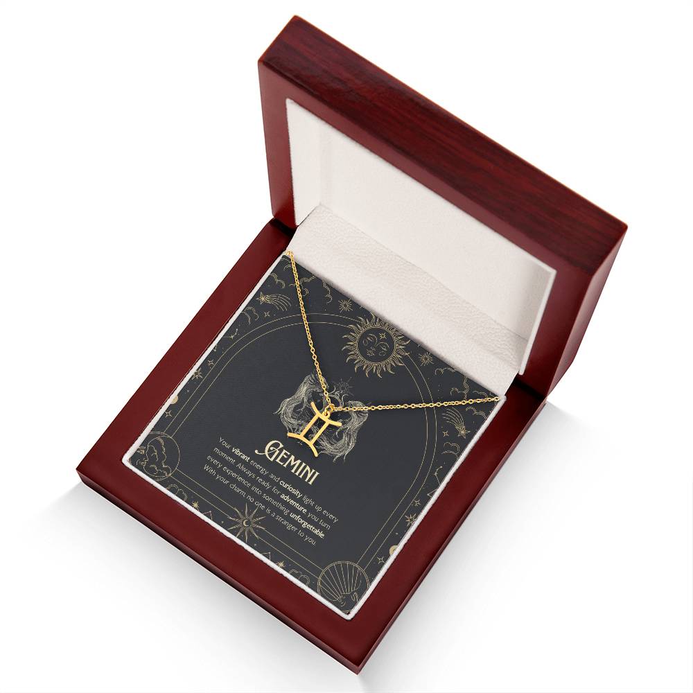 Your Zodiac Necklace - Gemini - Glittering Heights