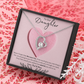 Daughter Forever Love Necklace - You Are Special To Us, From Dad & Mom