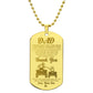 Dad - Thank You - Dog Tag Necklace - Glittering Heights