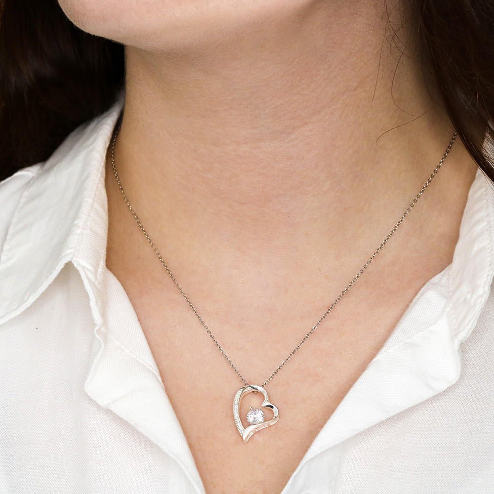 Daughter Forever Love Necklace - You Are Special To Us, From Dad & Mom - Glittering Heights