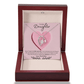 Daughter Forever Love Necklace - You Are Special To Us, From Dad & Mom - Glittering Heights