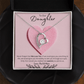 Daughter Forever Love Necklace - You Are Special To Us, From Dad & Mom - Glittering Heights