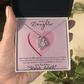 Daughter Forever Love Necklace - You Are Special To Us, From Dad & Mom - Glittering Heights