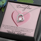 Daughter Forever Love Necklace - You Are Special To Us, From Dad & Mom - Glittering Heights