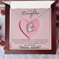 Daughter Forever Love Necklace - You Are Special To Us, From Dad & Mom - Glittering Heights