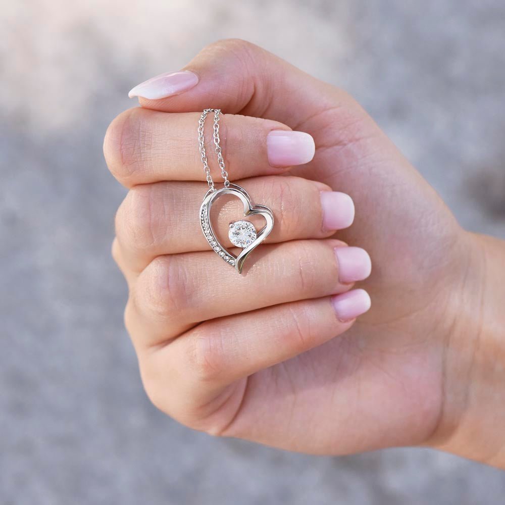Daughter Forever Love Necklace - You Are Special To Us, From Dad & Mom - Glittering Heights