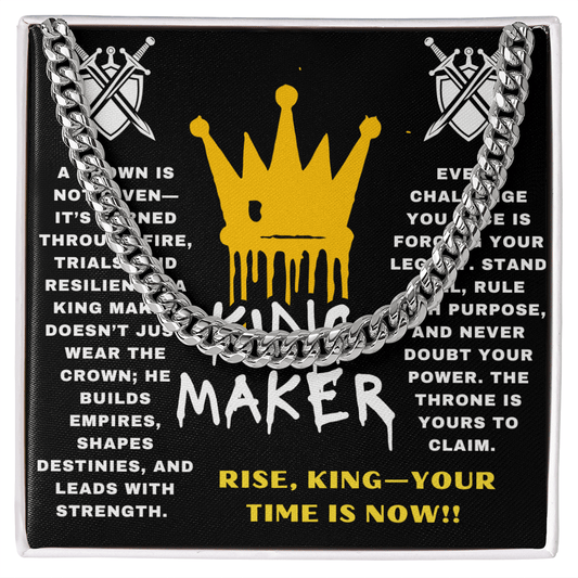 Rise, King - Your Time Is Now - Cuban Link Chain - Glittering Heights