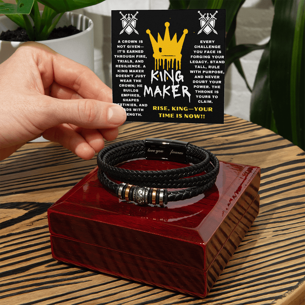Rise King - Your Time Is Now - Love You Forever Bracelet - Glittering Heights