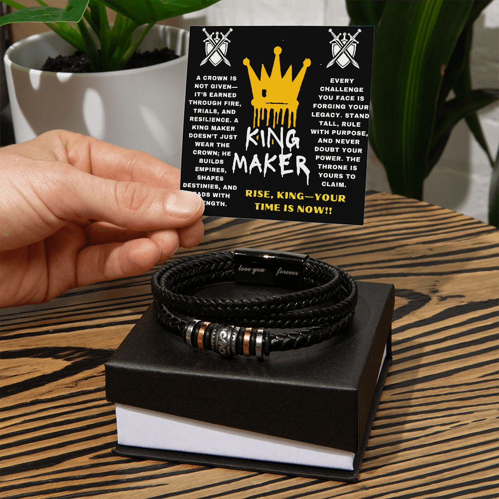 Rise King - Your Time Is Now - Love You Forever Bracelet - Glittering Heights
