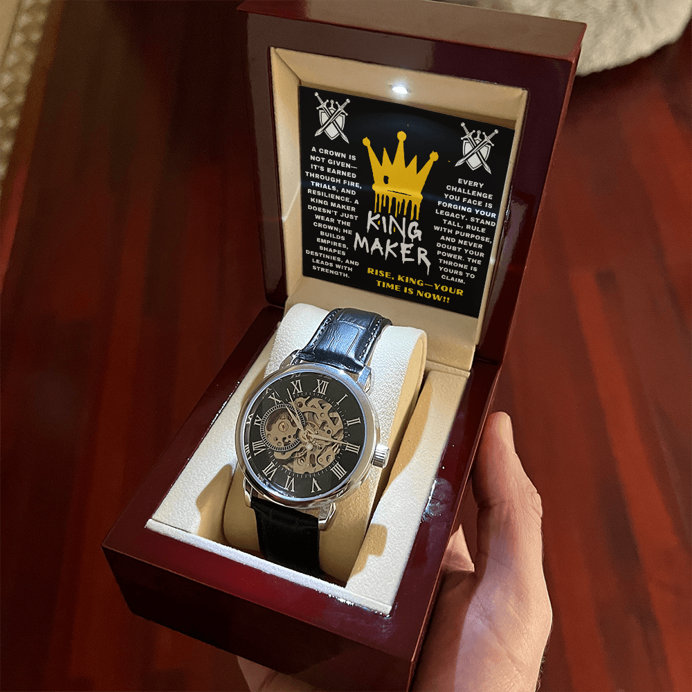 Rise, King - Your Time Is Now - Openwork Watch - Glittering Heights
