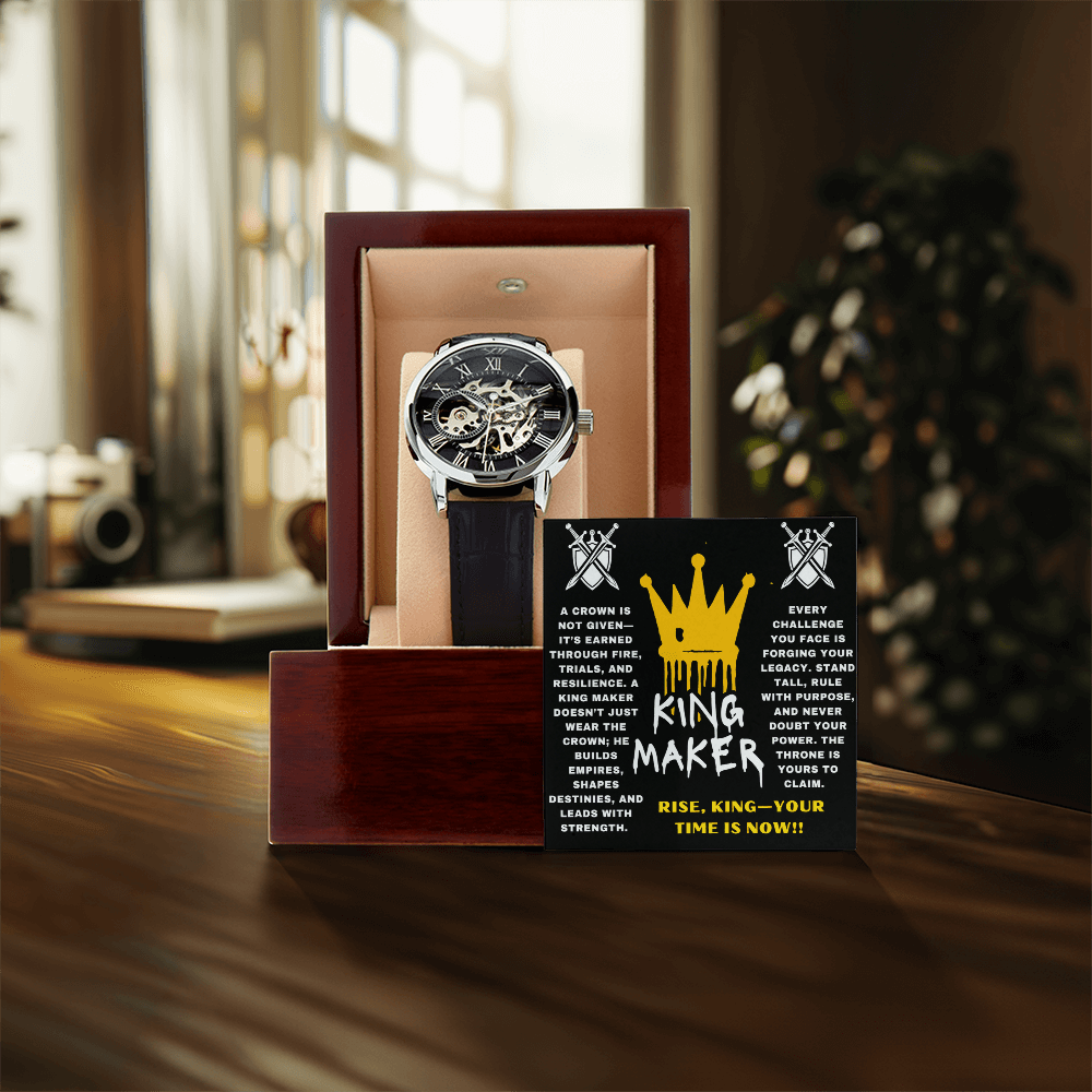 Rise, King - Your Time Is Now - Openwork Watch - Glittering Heights