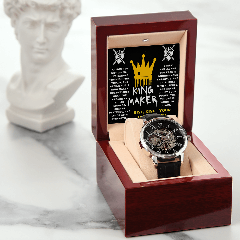 Rise, King - Your Time Is Now - Openwork Watch - Glittering Heights