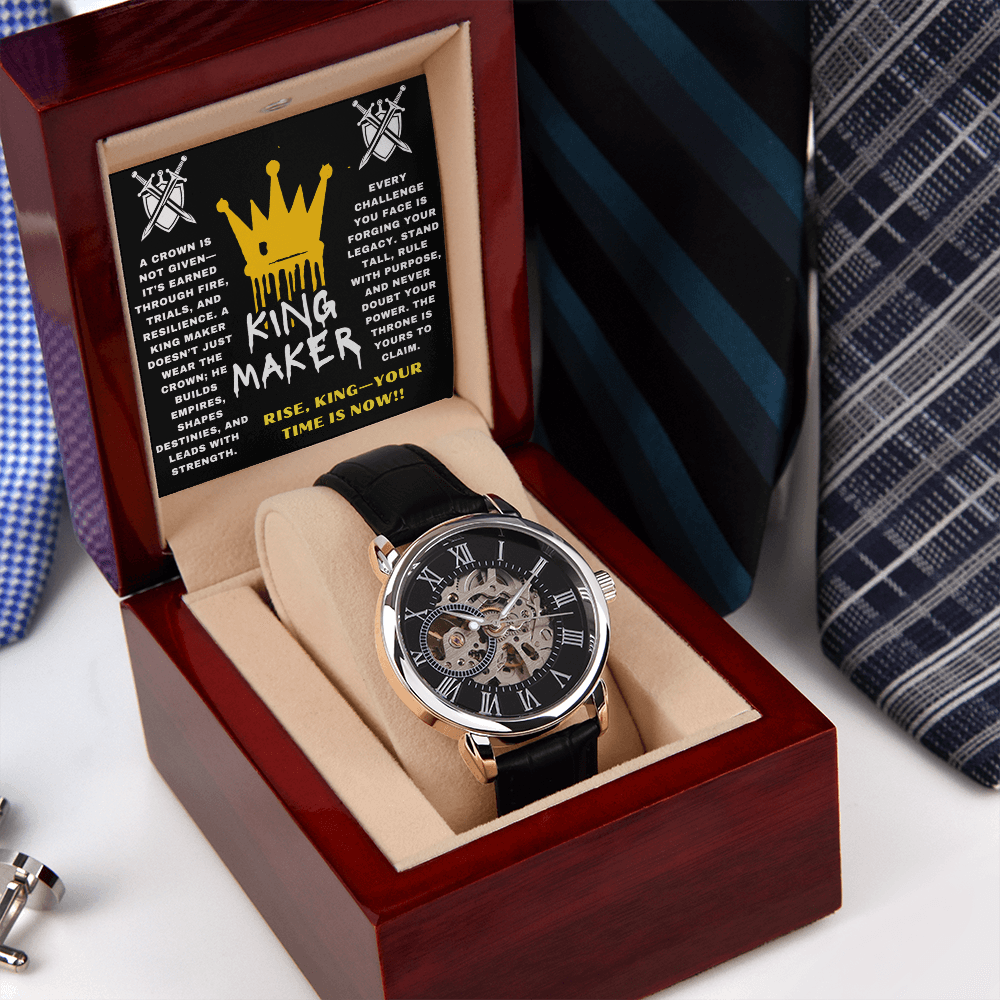 Rise, King - Your Time Is Now - Openwork Watch - Glittering Heights