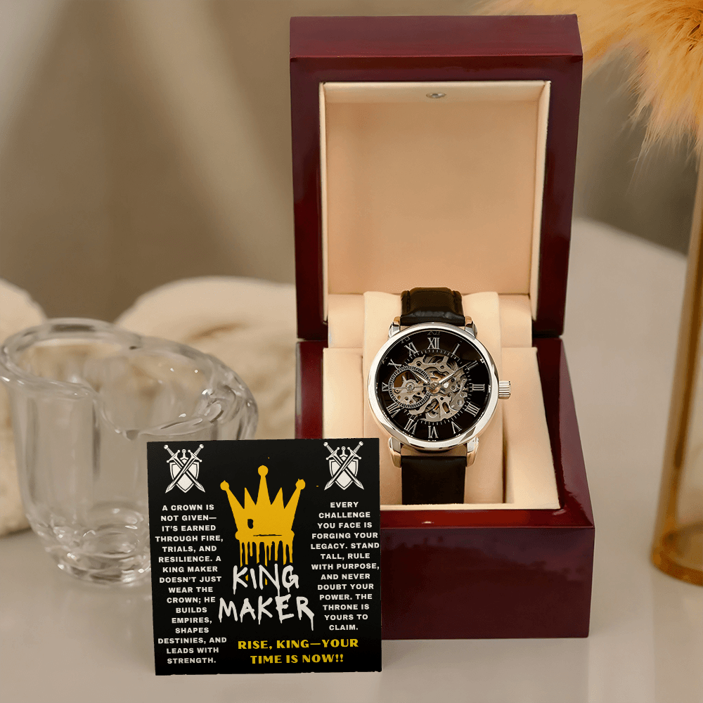 Rise, King - Your Time Is Now - Openwork Watch - Glittering Heights
