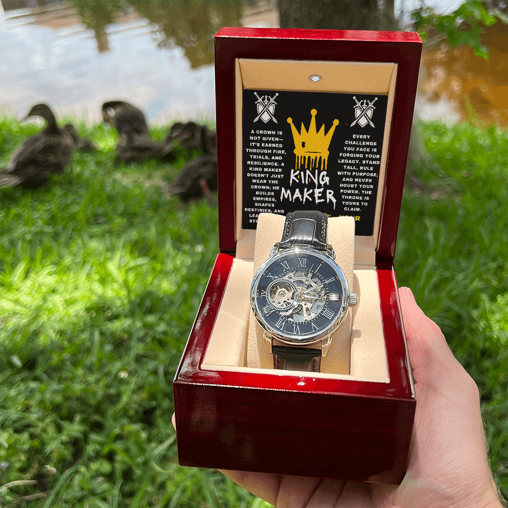 Rise, King - Your Time Is Now - Openwork Watch - Glittering Heights