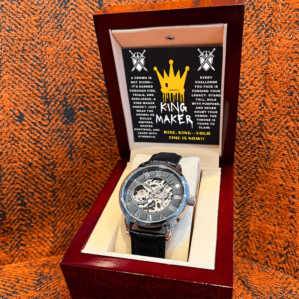 Rise, King - Your Time Is Now - Openwork Watch - Glittering Heights