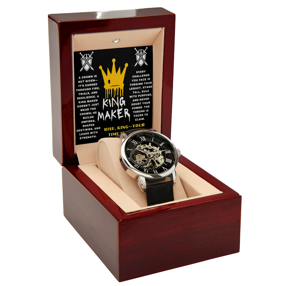 Rise, King - Your Time Is Now - Openwork Watch - Glittering Heights