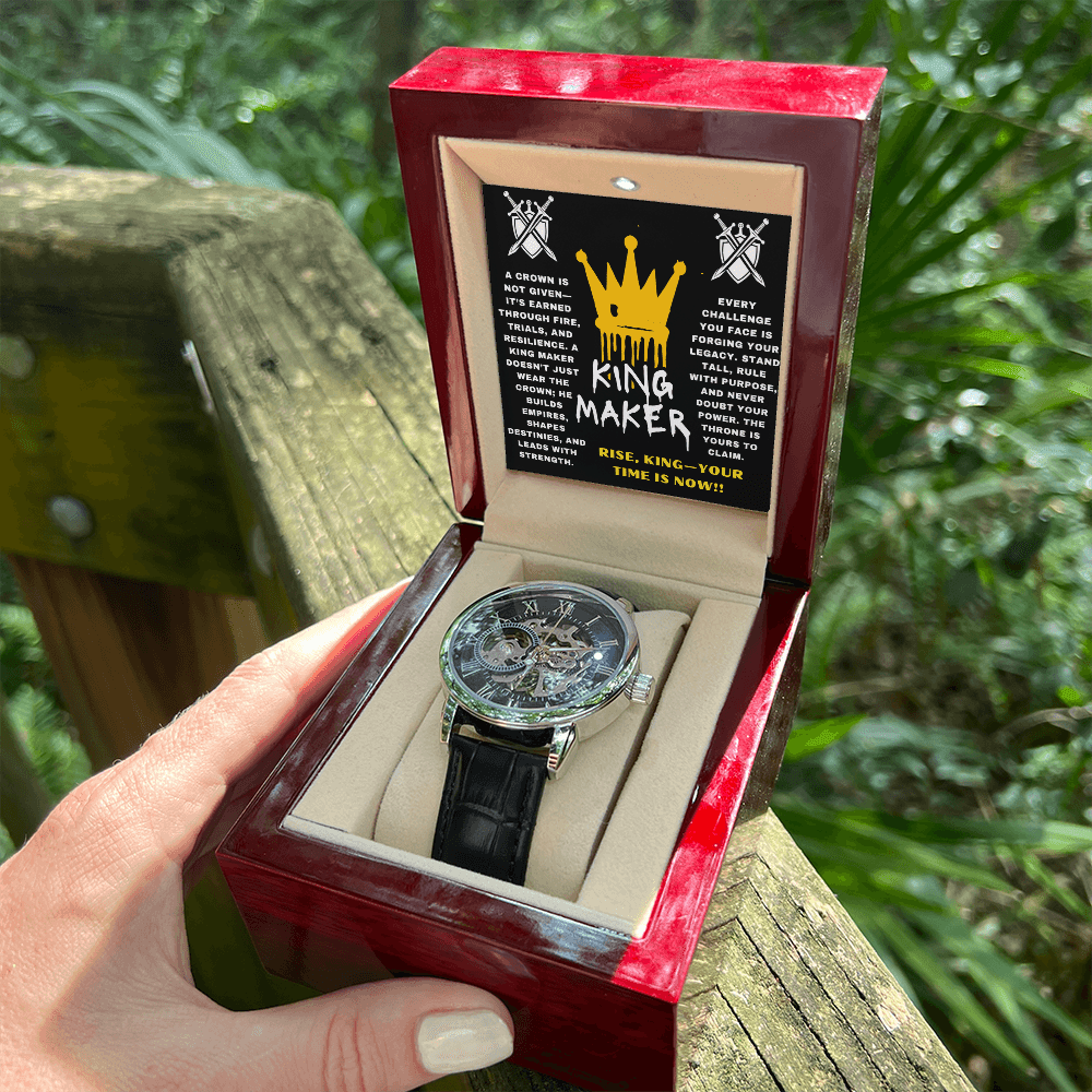 Rise, King - Your Time Is Now - Openwork Watch - Glittering Heights