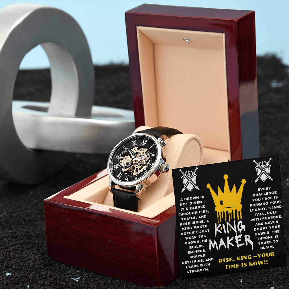 Rise, King - Your Time Is Now - Openwork Watch - Glittering Heights