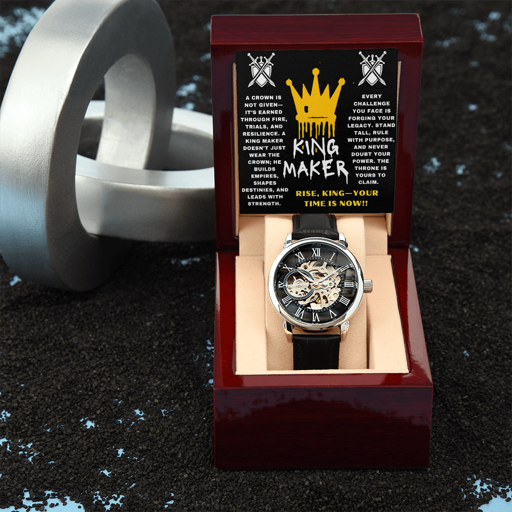 Rise, King - Your Time Is Now - Openwork Watch - Glittering Heights
