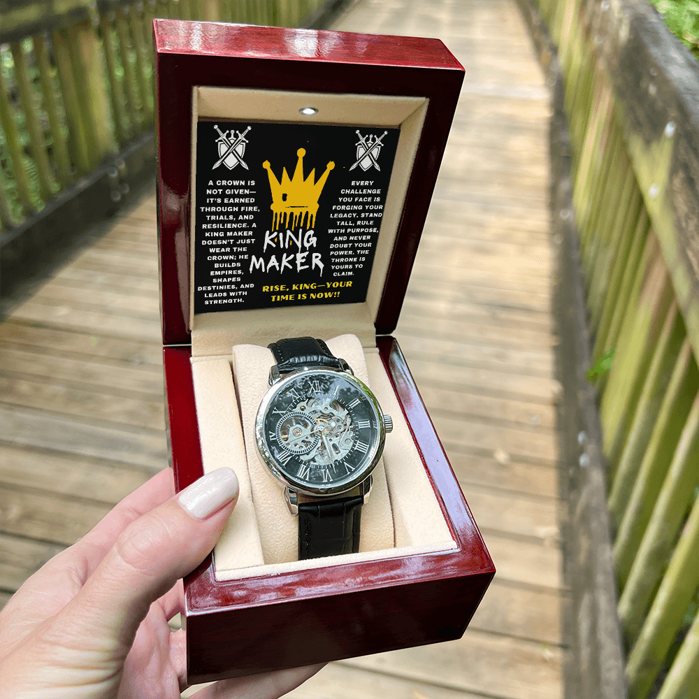 Rise, King - Your Time Is Now - Openwork Watch - Glittering Heights