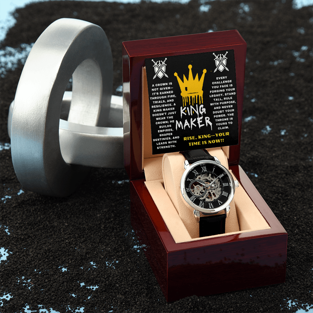 Rise, King - Your Time Is Now - Openwork Watch - Glittering Heights