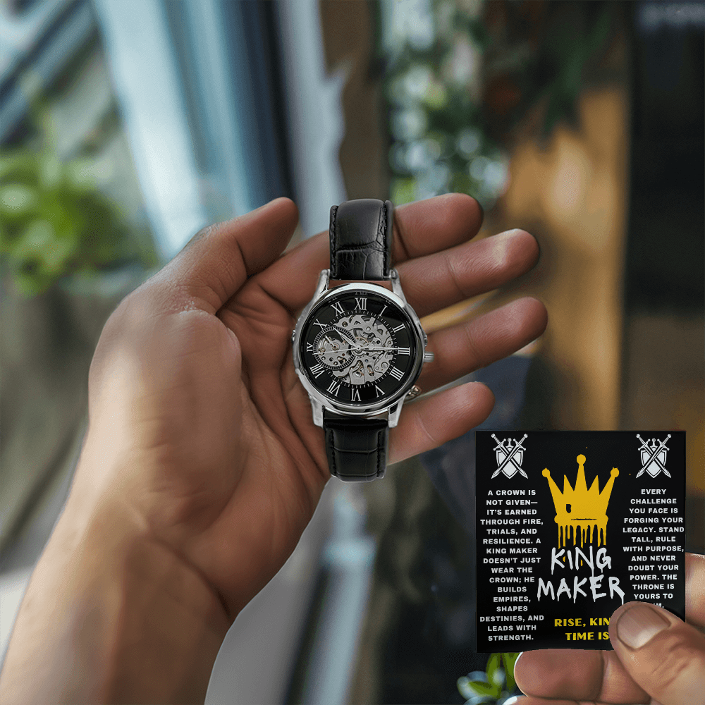 Rise, King - Your Time Is Now - Openwork Watch - Glittering Heights