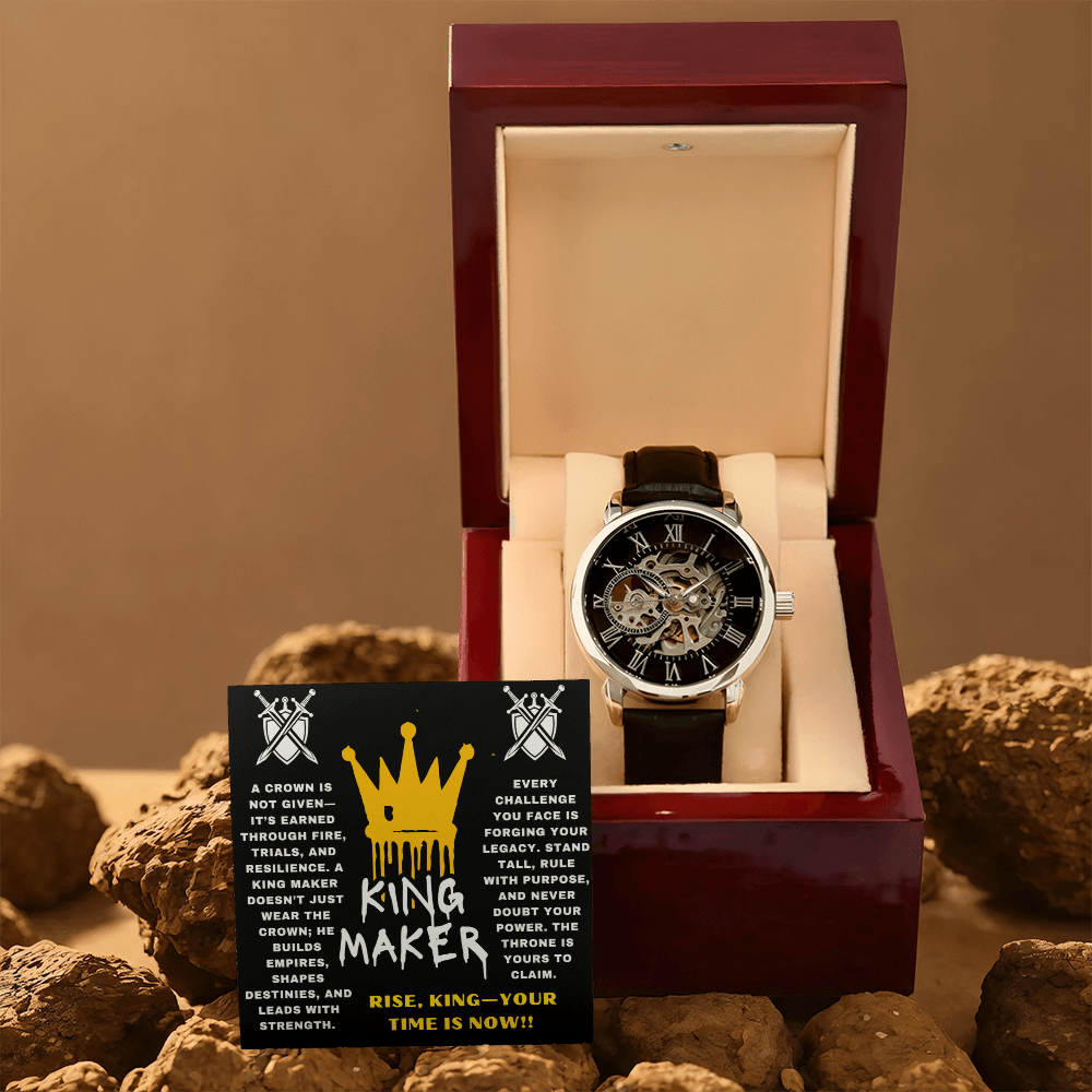 Rise, King - Your Time Is Now - Openwork Watch - Glittering Heights