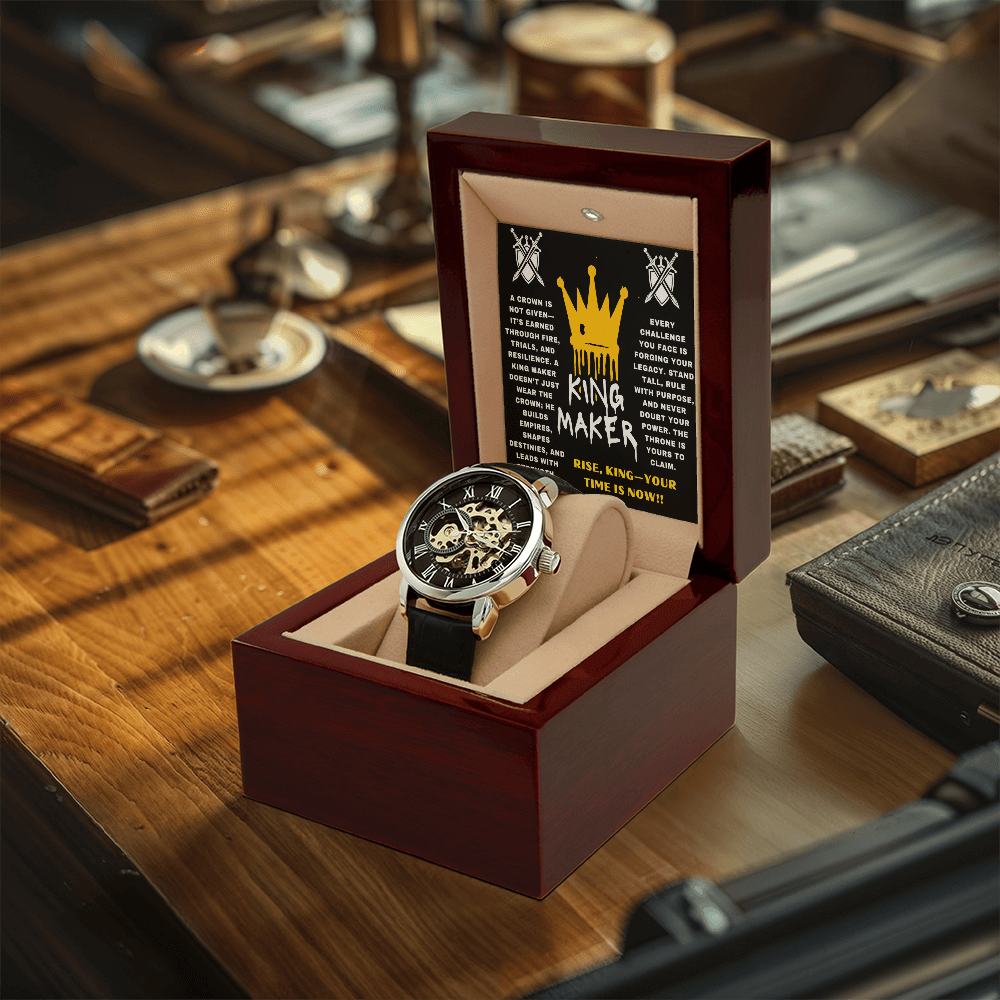 Rise, King - Your Time Is Now - Openwork Watch - Glittering Heights