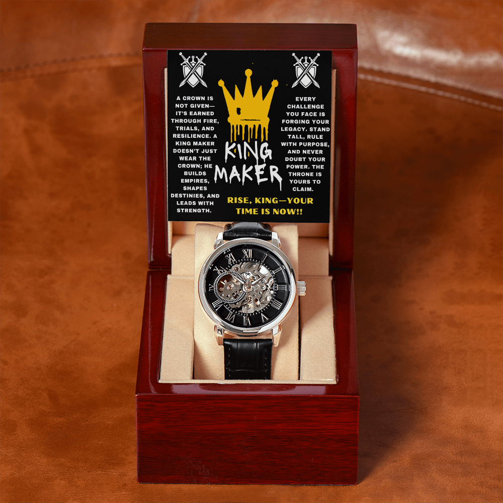 Rise, King - Your Time Is Now - Openwork Watch - Glittering Heights