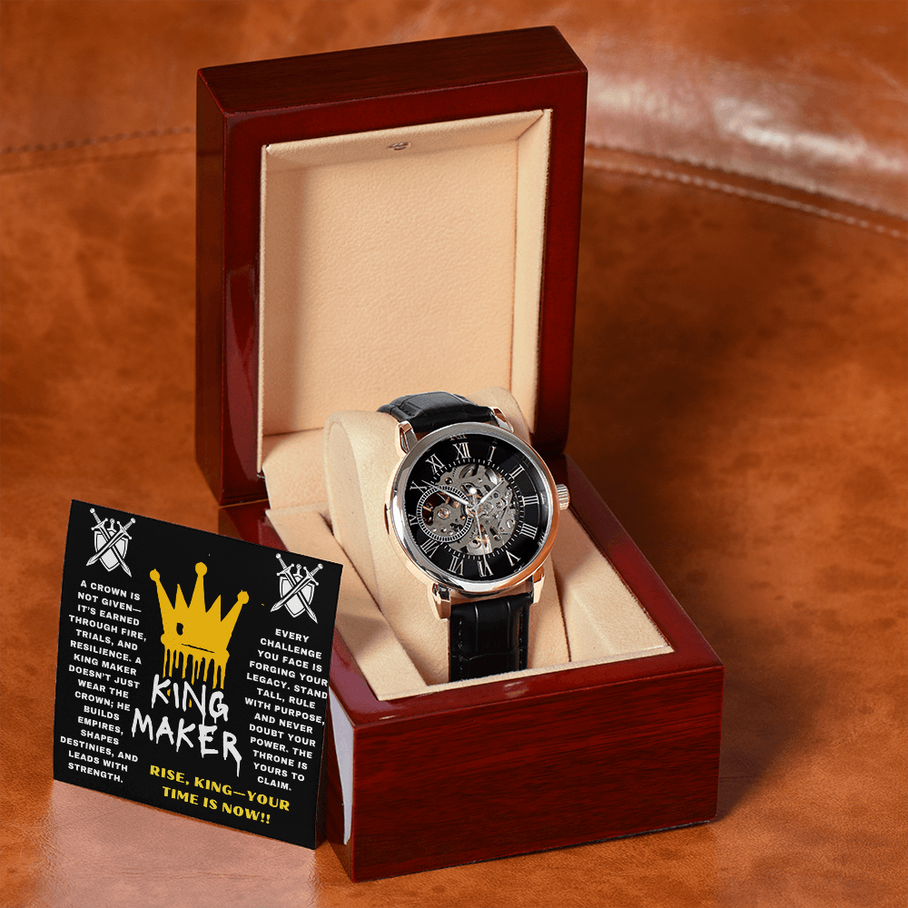 Rise, King - Your Time Is Now - Openwork Watch - Glittering Heights
