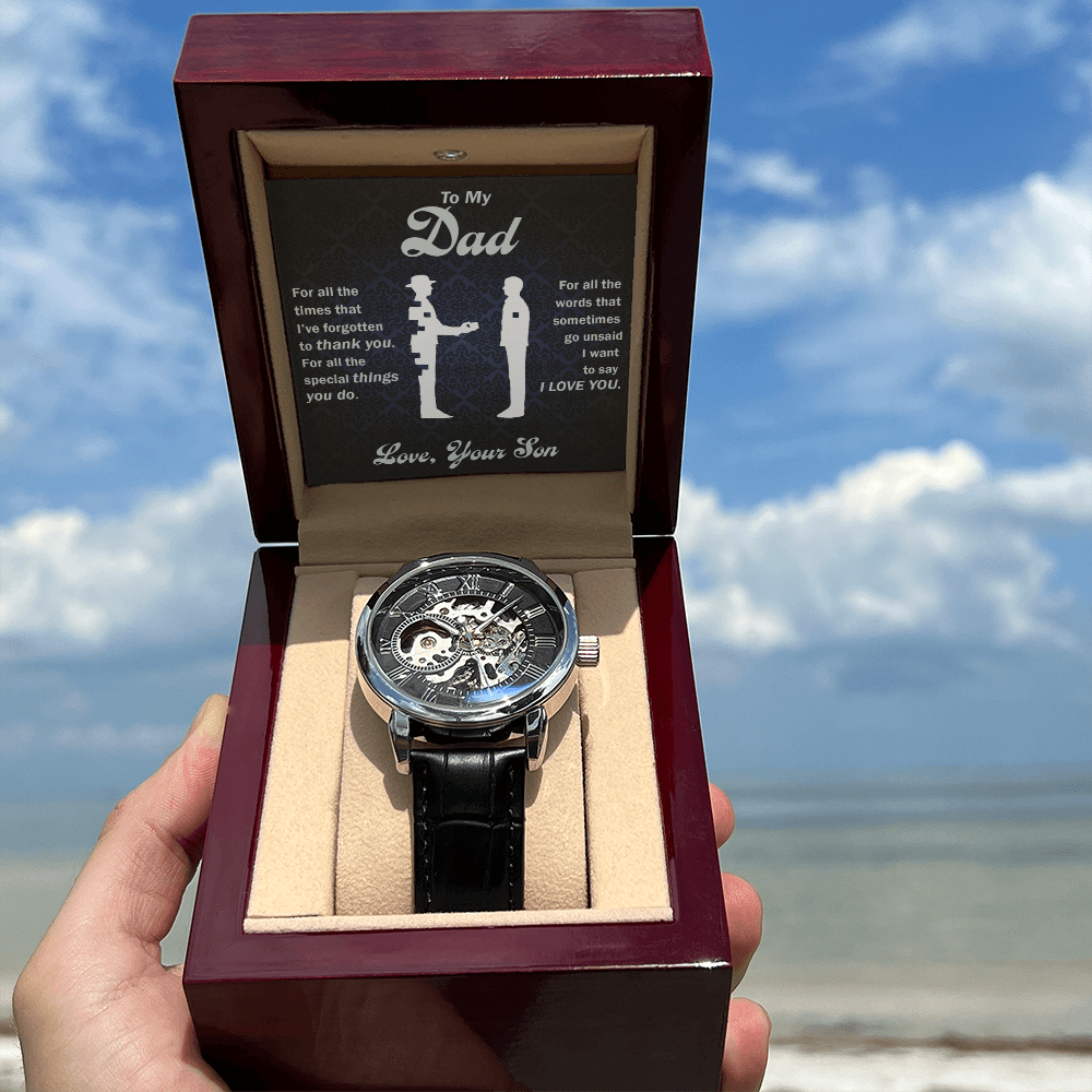Thank You Dad - Openwork Watch - Glittering Heights