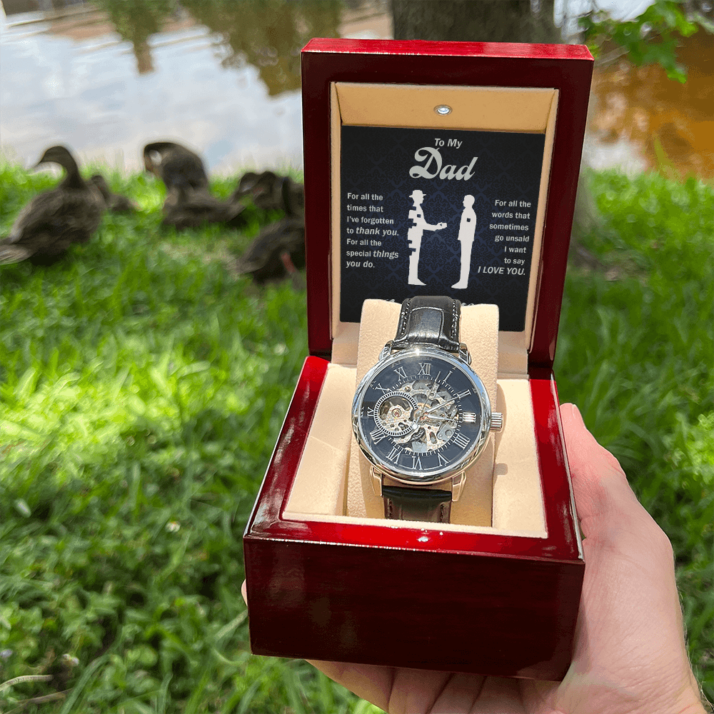 Thank You Dad - Openwork Watch - Glittering Heights