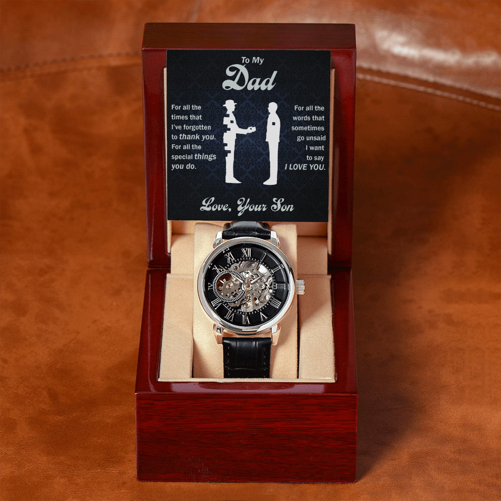 Thank You Dad - Openwork Watch - Glittering Heights