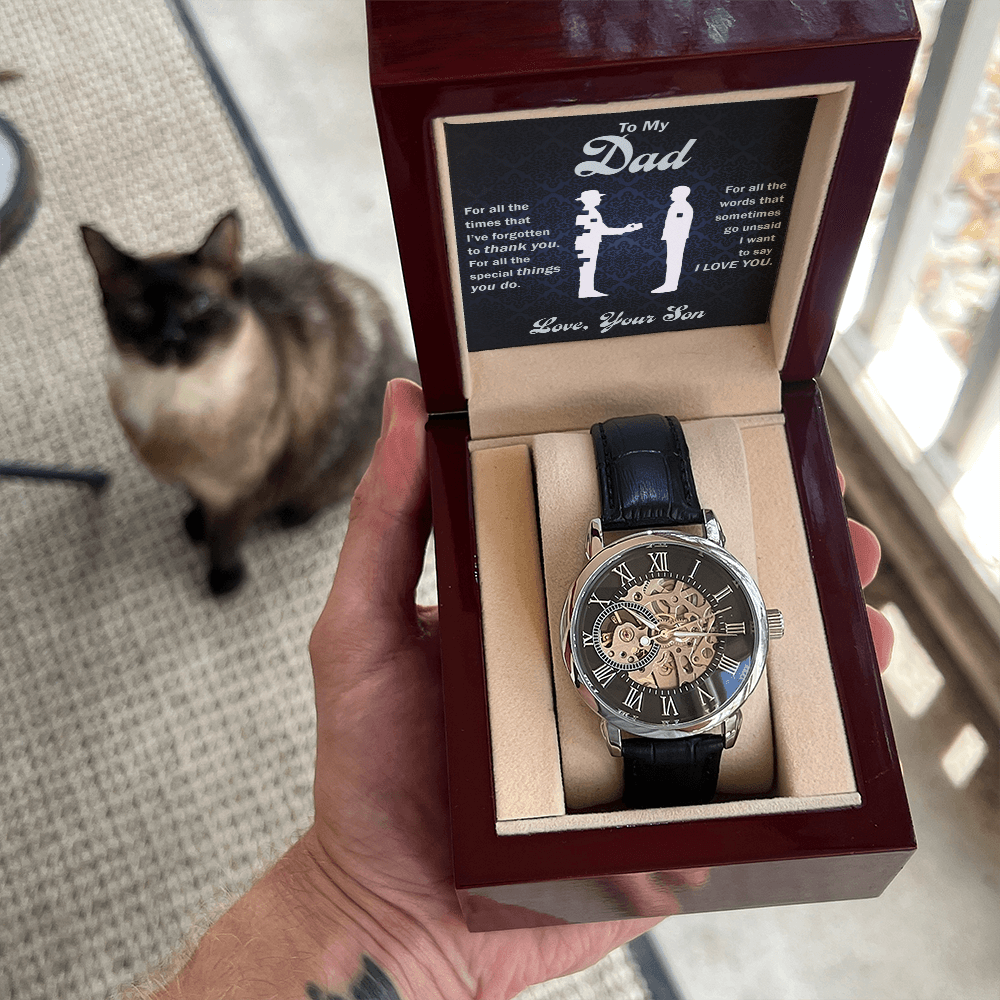 Thank You Dad - Openwork Watch - Glittering Heights