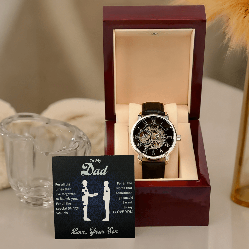 Thank You Dad - Openwork Watch - Glittering Heights