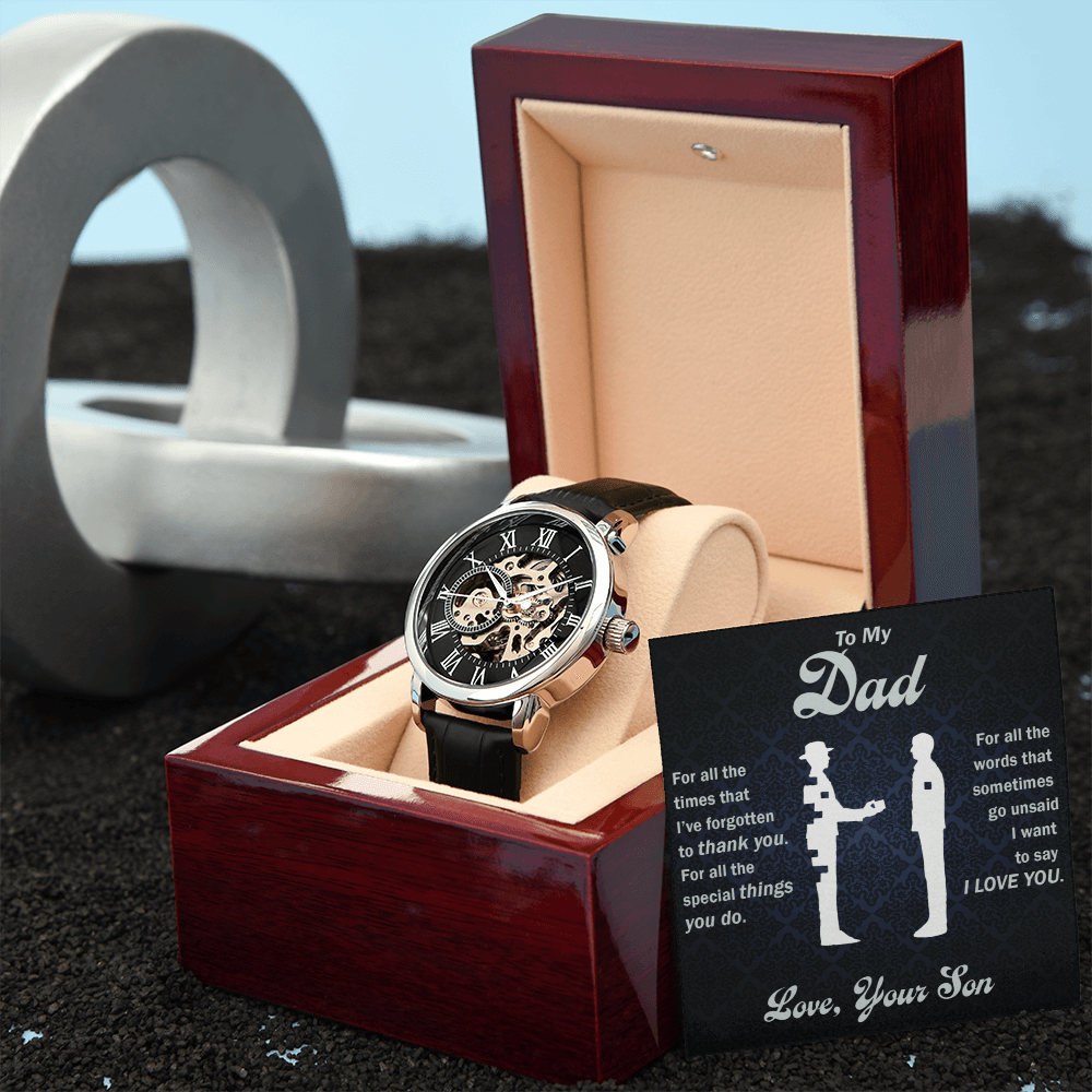 Thank You Dad - Openwork Watch - Glittering Heights