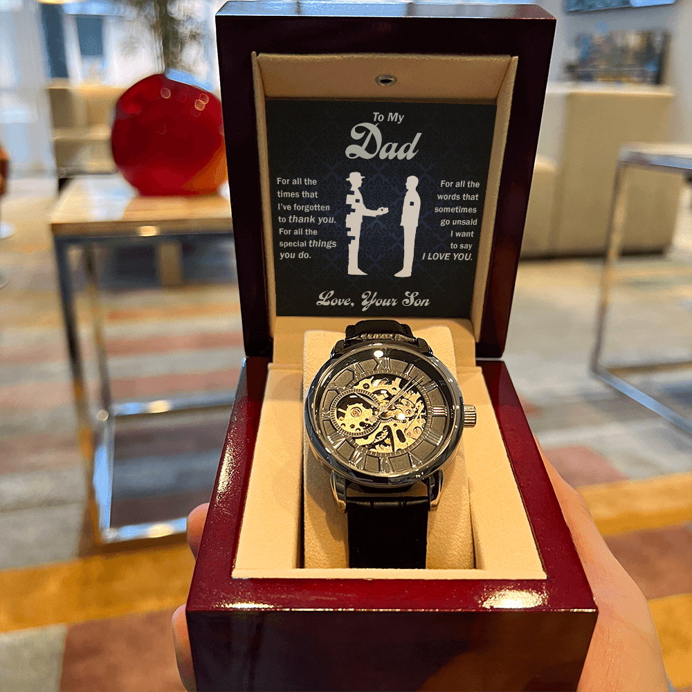 Thank You Dad - Openwork Watch - Glittering Heights