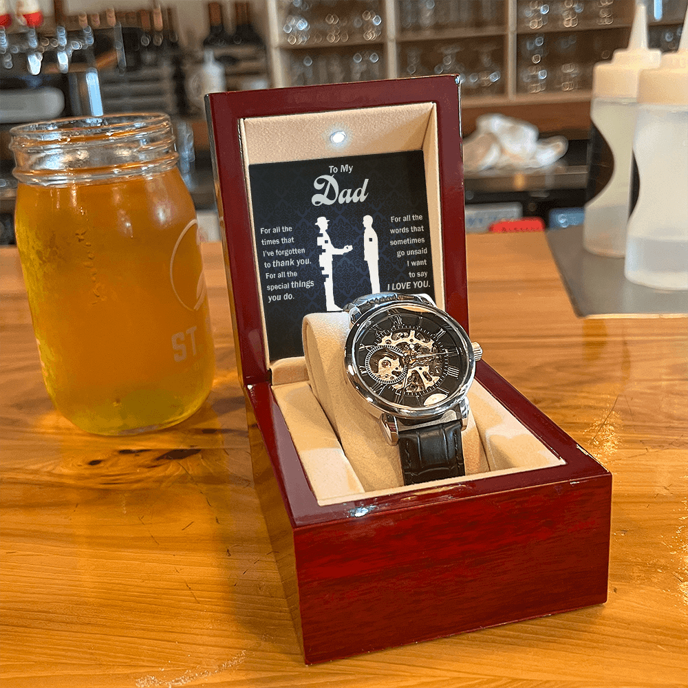 Thank You Dad - Openwork Watch - Glittering Heights