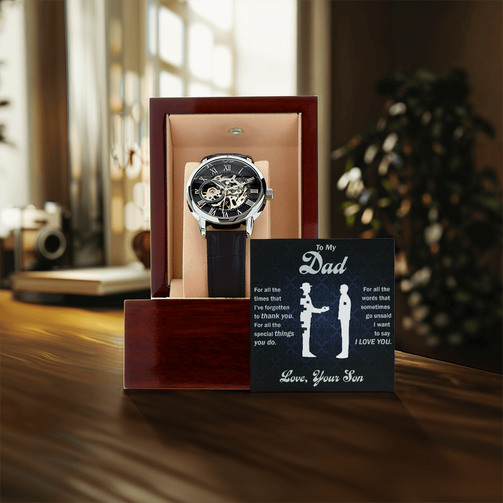 Thank You Dad - Openwork Watch - Glittering Heights