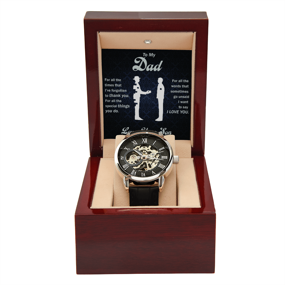 Thank You Dad - Openwork Watch - Glittering Heights