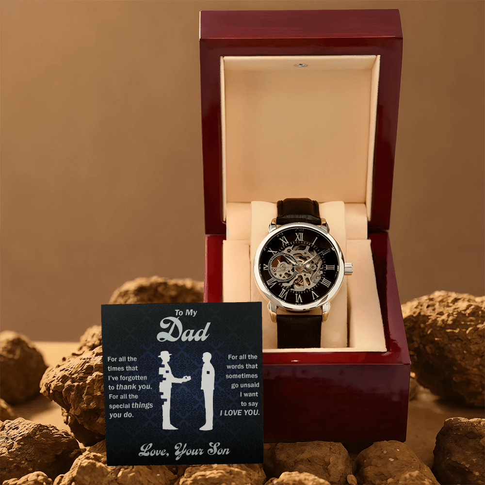 Thank You Dad - Openwork Watch - Glittering Heights