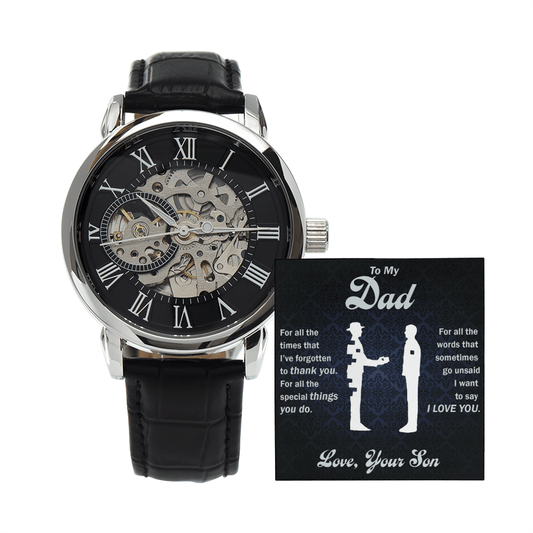 Thank You Dad - Openwork Watch - Glittering Heights