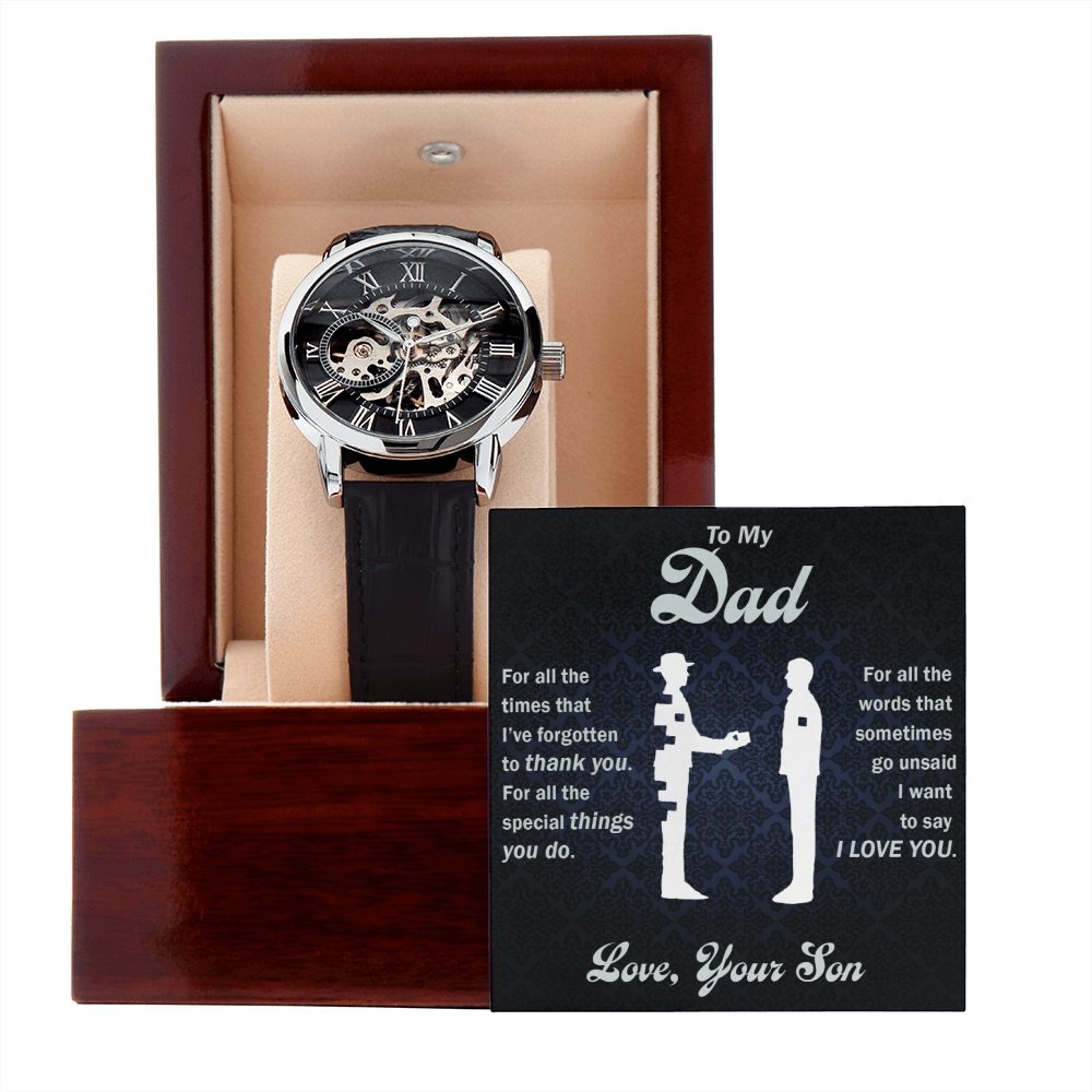 Thank You Dad - Openwork Watch - Glittering Heights