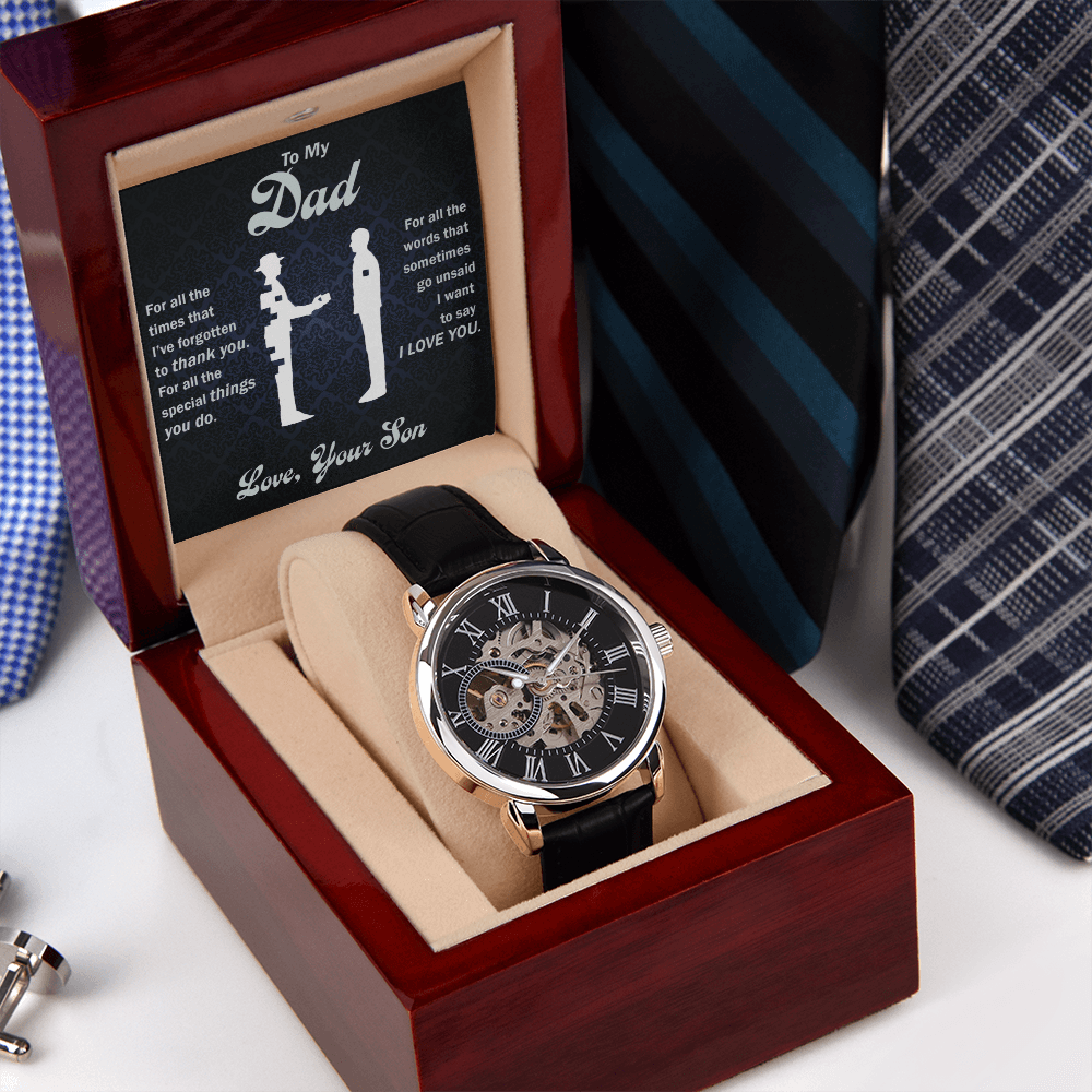Thank You Dad - Openwork Watch - Glittering Heights