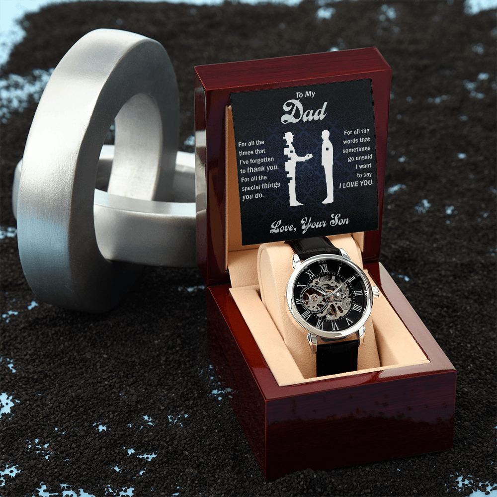 Thank You Dad - Openwork Watch - Glittering Heights