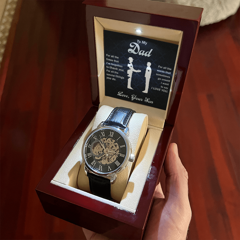 Thank You Dad - Openwork Watch - Glittering Heights