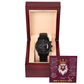 The sky is your kingdom - Black Chronograph Watch - Glittering Heights