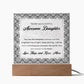 To My Awesome Daughter - LED Acrylic Plaque - Glittering Heights